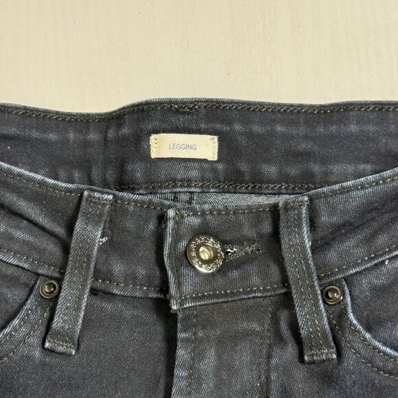 Levis Jeans Womens Sz 27x32 Mid Rise Skinny Fit Legging Black Stretch Denim - Picture 8 of 10